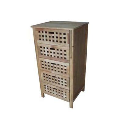 China Antique 5 Drawer Storage Cabinet Child Toy Solid Wood Wooden Cabinet for sale