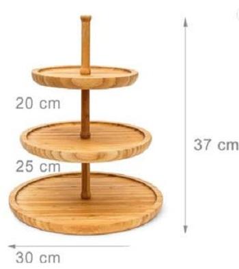 China 3 Tier Sustainable Wooden Tray Multi Goal Tray Table Organizer for sale