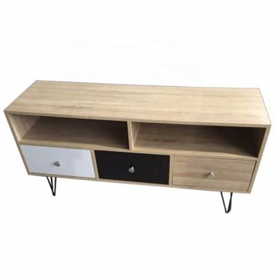 China Stylish convertible TV stand with 2 open storage and 3 drawers for sale