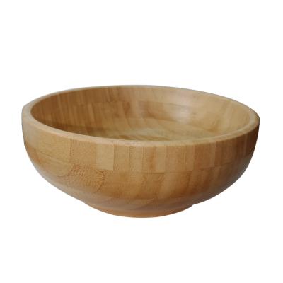 China Wooden Bowl Salad Bowl Sustainable Bamboo Instant Noodle Handmade Bowl for sale