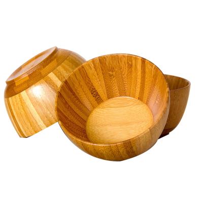 China Sustainable Supply Natural Home Bamboo Pinch Bowls Round Serving Bowels for sale