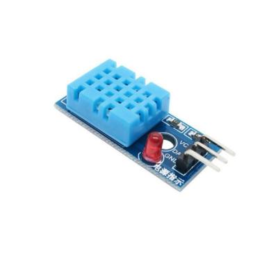 China Contact Us Bom Supply Digital Temperature and Humidity Sensor DHT11 LED Modules Electronic Building Blocks With Line For Arduinos for sale