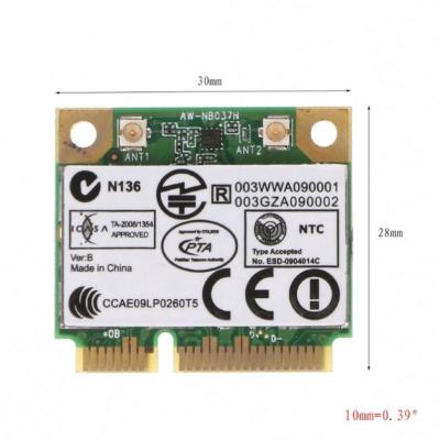 China LAPTOP Atheros AR5B195 AW-NB037H MINI PCI-E Wifi 150Mbps + 3.0 card for sale