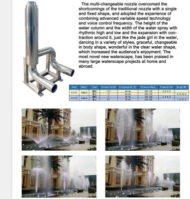 China 2.5 Inch 304  Stanless Steel Laminar Fountain Nozzle for sale