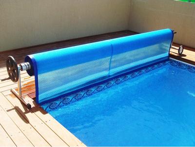 China PE  2.5×50m 400 Micron Solar Swimming Pool Cover for sale