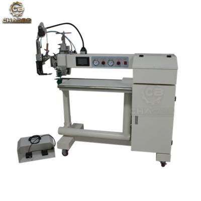 China Factory DONGGUAN CHAOBO Double Arms Wedge Welder Seam Sealer Hot Air Hot Welding Machine For Tarps for sale