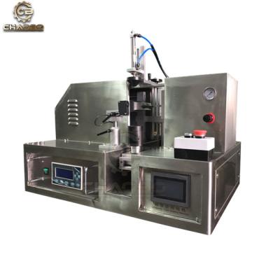 China Manual Operation Benchtop Ultrasonic Plastic Soft Tube Sealing Machine Food Price With Trimming And Orientation for sale