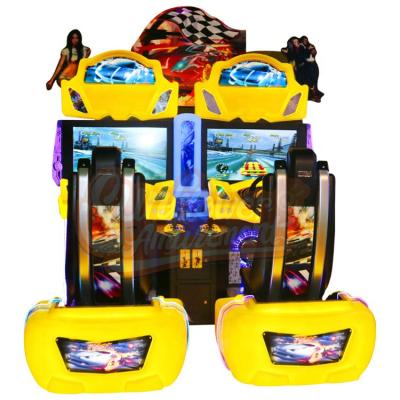 China Arcade Racing Game Machine Hot Sales 32 Inch Racing Car Simulator Game Two Player Coin Operated Game Machine for sale