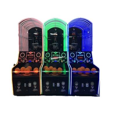 China ABS+Metal Arcade Street Basketball Machine Indoor Coin Operated Flashing Basketball Shooting Game Machine for sale