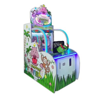 China 2020 Newest Indoor Wooden+Acrylic Gun Amusement Shooting Machine Kids Coin Operated Game for sale