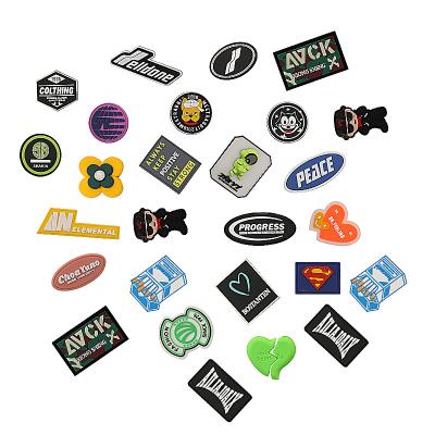 China Viable Wholesale Custom Clothing Professional Accessories Manufacturer Plastic Custom 3D Patches for sale