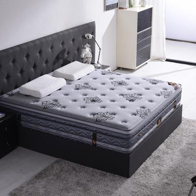 China Massage Sheepskin Anysize And Top Luxury Type Mattress 7 Zone Pocket Spring Latex Euro Mattress for sale