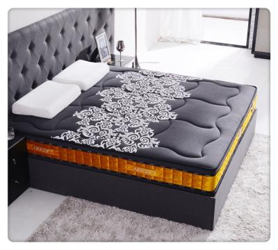 China Massage Design Plush Luxury Euro Pillow Latex Spring Memory Foam And Pocket Top Cool King Size Mattress for sale