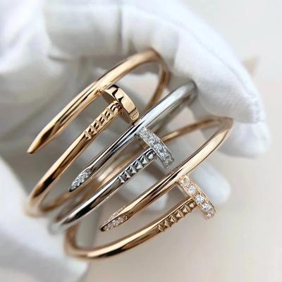 China Wholesale FASHIONABLE CZ Zircon Stud Bracelet Men's and Women's Stainless Steel Jewelry Fashion Bracelet for sale