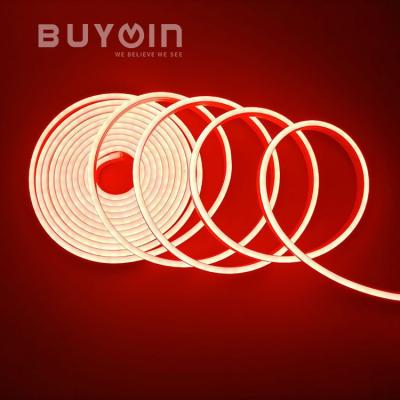 China Waterproof IP65 Red Color Strip 5M/Roll SMD2835 120Beads/Meter Hotel DC12V Flexible Neon Cable Light Neon Flexible Strip Light for sale