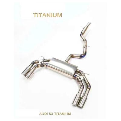 China Titanium Exhaust Pipe Xpipe Front Pipe Muffler Exhaust Muffler 8V Catback Audi S3 Titanium Catback Donwpipe Mid for sale