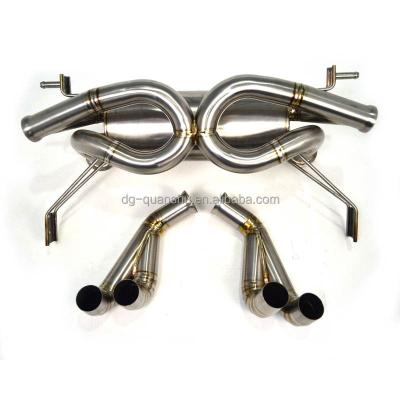 China Titanium Full Exhaust Pipe For Audi R8 4.2L V8 Titanium Version Exhaust Catback for sale