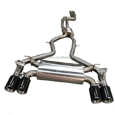 China Titanium Alloy Exhaust Catback For BMW F87 M2C With Carbon Tips Titanium Exhaust Catback F87 m2 F80 F82 M3 M4 for sale