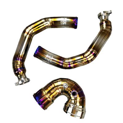 China S55 Charge Titanium Pipe For BMW F87 M2C F80 M3 F82 M4 S55 Titanium Charge And Boost Pipe Kits Exhaust Titanium Catback for sale