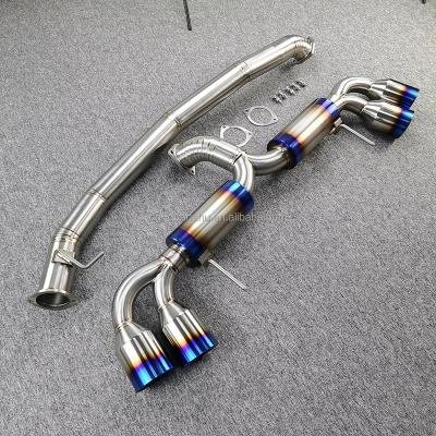 China (FGK STYLE) GTR35 Exhaust Catback For Nissan GT-R R35 Exhaust Xpipe Front Pipe Muffler Titanium Catback Donwpipe Mid Pipe for sale