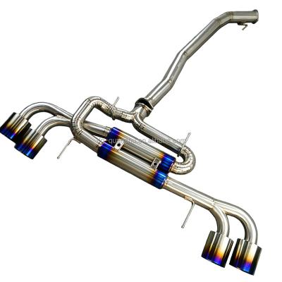 China Titanium or SS304 Exhaust Catback For Nissan R35 Exhaust Xpipe Front Pipe Muffler Mid Titanium Donwpipe GTR Catback for sale