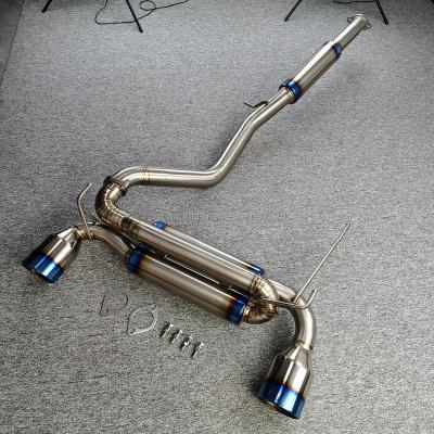 China Titanium Or SS 304 Titanium Exhaust Catback For Nissan 350z Catback Muffler Y Pipe for sale