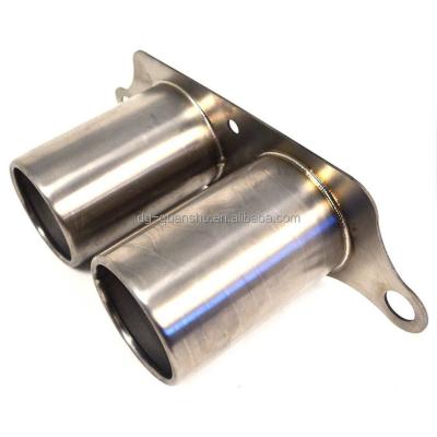 China Exhaust Tips For Porsche 997 GT3 RS Xpipe Front Pipe Muffler Tip Tip Pipe Titanium Catback Titanium Donwpipe Mid Exhaust Size: 89mm*2 for sale