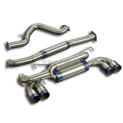 China Titanium Exhaust Catback For Subaru WRX STI GRB EJ20 2.0 GRF EJ25 2.5 Exhaust Xpipe Front Pipe Muffler Titanium Catback Donwpipe Mid for sale