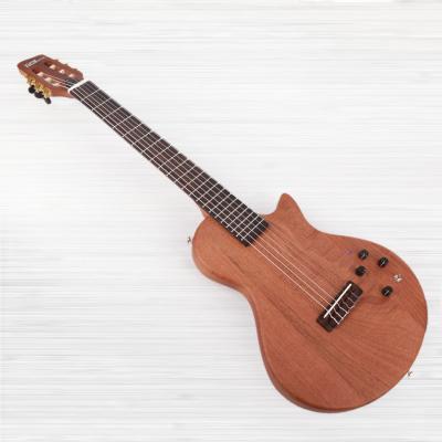 China Mahogany Silent Portable Built Indeed String Nylon Strings Travel Electric Classical Guitarra Guitarra Guitars Gitar Guitars for sale