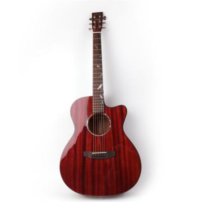 China Good Quality OEM Chinese Luster Acoustic Guitar Guitarra Guitarra Custom Made Mahogany Guitars Made in Hina for sale