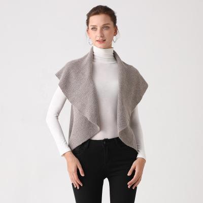 China Anti-wrinkle autumn 22 women opening circle texture dot layering knitting sleeveless sweater for sale