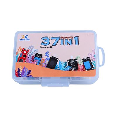 China Cute Electronic Project Box Support Customized Educational Starter Kit Sensor Kits 37 in 1 Sensor Kit IDE C++ Programming Open Source Hardware for sale