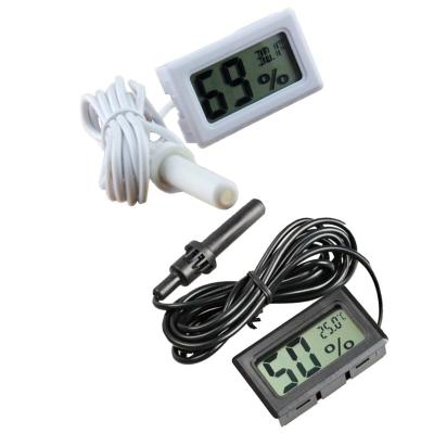 China STEM Science Education Project FY-12 Mini LCD Digital Thermometer Hygrometer FY-12 Included Digital Temperature Humidity Meter Fiscal Year 12 Meters With Probe for sale