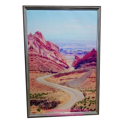 China Classic Home Decorative Wall Hanging Art Set Natural Famous Landscape Painting Frame Art Canvas Sets for sale