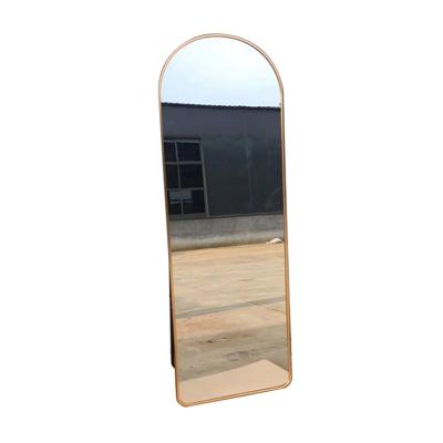 China Living Room Rectangle Aluminum Mirror Full Standing Mirror For Home Decoration for sale