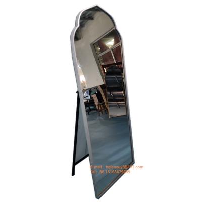 China Minimalist Silver Metal Framed Integral Mirror/Free Standing Mirror/Large Mirror for sale