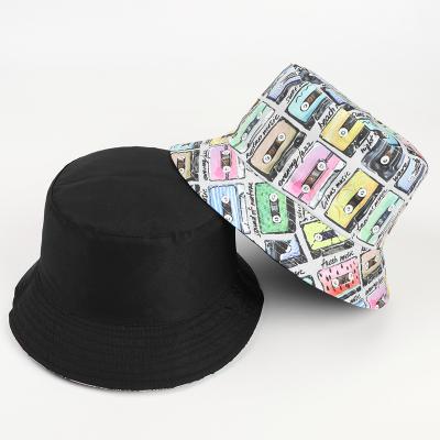 China 2021 European and American Style New Arrival Custom Band Shape Printed Winter Autumn Woman Bucket Hat /Fishermen Cheap Hat for sale