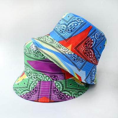 China RTS News Designer JOINT Colorful Bucket Hat Fashion Leisure Women's Outdoor Double Sided Sport Hat Men for sale