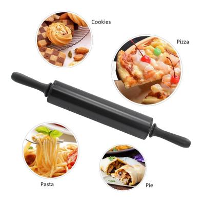 China 19inch Durable Premium Quality Black Non-Stick Adjustable Rolling Pin Pizza Fondant Baking Tools Dough Rolling Pin for sale