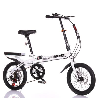 China Factory Supply 16 Inch Carbon Fiber Adult Folding Mini Bike Bicycle Small Size Foldable Folding Small Bike for sale