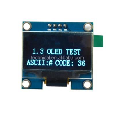 China Outdoor OLED Screen 1.3inch IIC I2C Interface OLED Show Character Blue Color OLED for sale