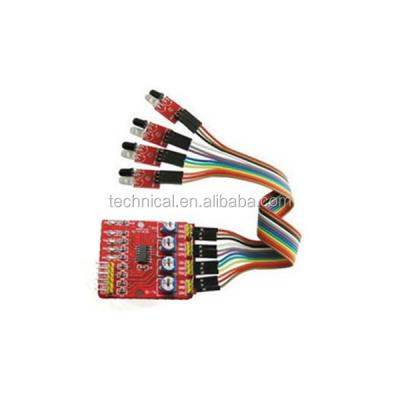 China Infrared Sensor 4 Way Infrared Sensor IR Sensor Tracking Obstacle Avoidance Sensor Module for sale