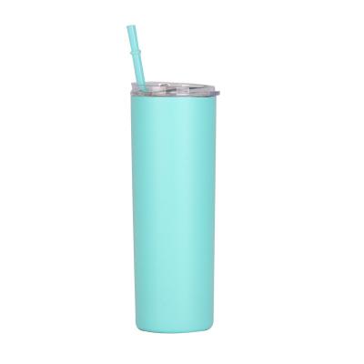 China Viable Hot Selling Stainless Steel Double Wall Vacuum Insulated Tumbler Sublimation 20oz Straight Skinny Tumbler Mugs for sale