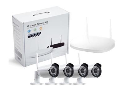 China Waterproof Outdoor Surveillance Camera Kit , PC View Wireless Ip Cctv Kit for sale