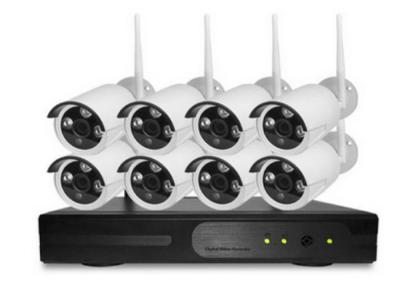 China 2.0MP Home Wireless Cctv Kits 8PCS IP Camera With ICR Infrared Led Night Vison for sale