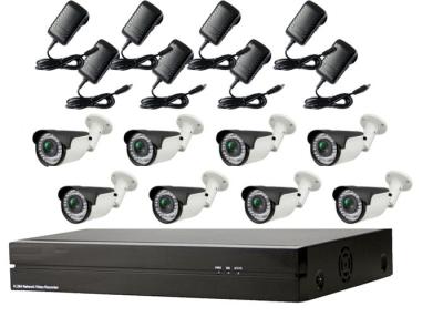 China Poe Security Camera System 1080p , External Bullet Camera Cctv Home Kits for sale