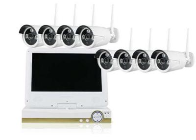 China CMOS WiFi IP Camera Kit 8 Channel Wireless Surveillance System With 10 Inch Monitor for sale