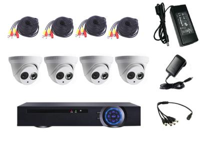 China Multi Mode Input 4 Camera CCTV System Kit , DVR Security Camera System For Garden for sale