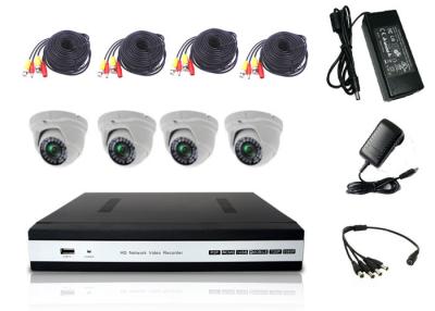 China VGA / HDMI Video Out 4 Channel DVR Kit DVR Home Security System With AHD Dome Camera for sale