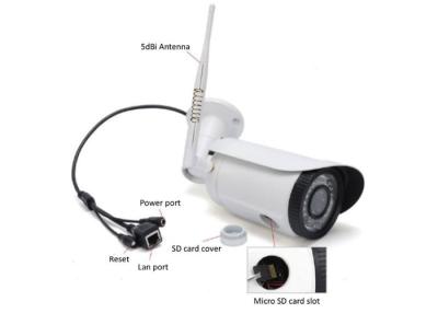 China CMOS Sensor HD Wifi IP Camera With Audio Bullet Surveillance Cameras for sale